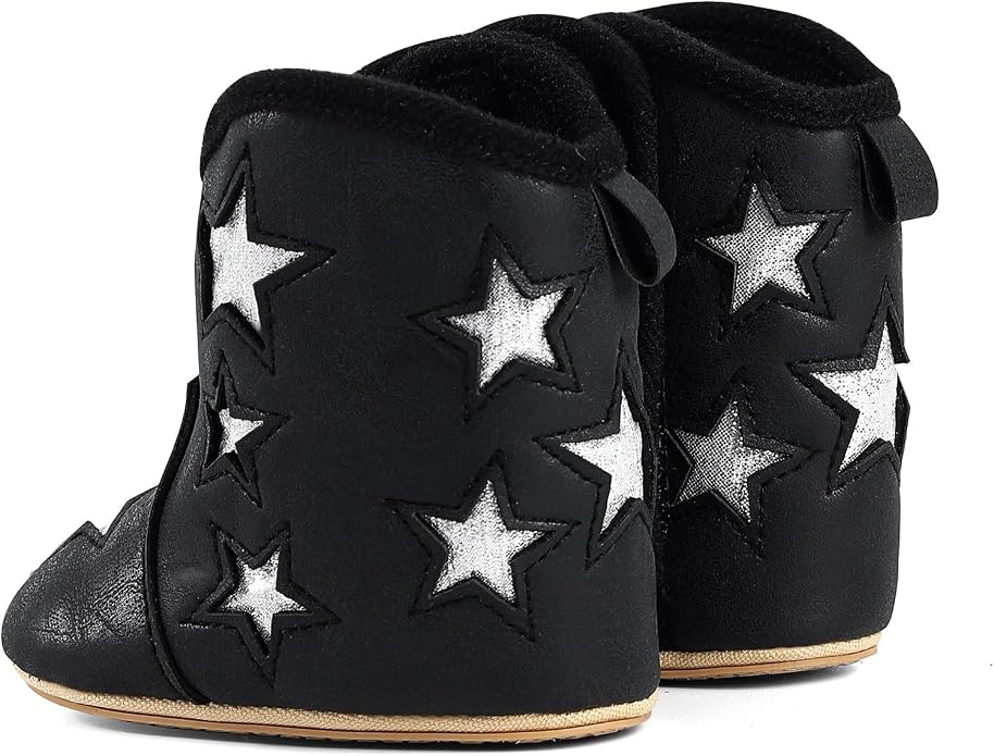 MK MATT KEELY Leather Western Boots Cowboy Bootie Soft Sole Non-Slip Crib Shoes - Image 6