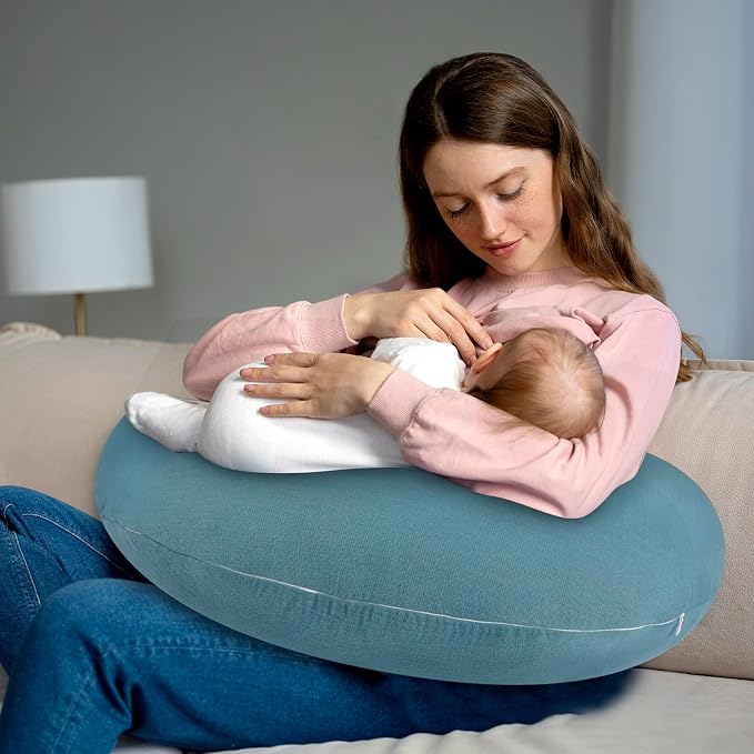 Hooyax Muslin Nursing Pillow Cover, Soft Breathable Feeding Slipcover - Image 7