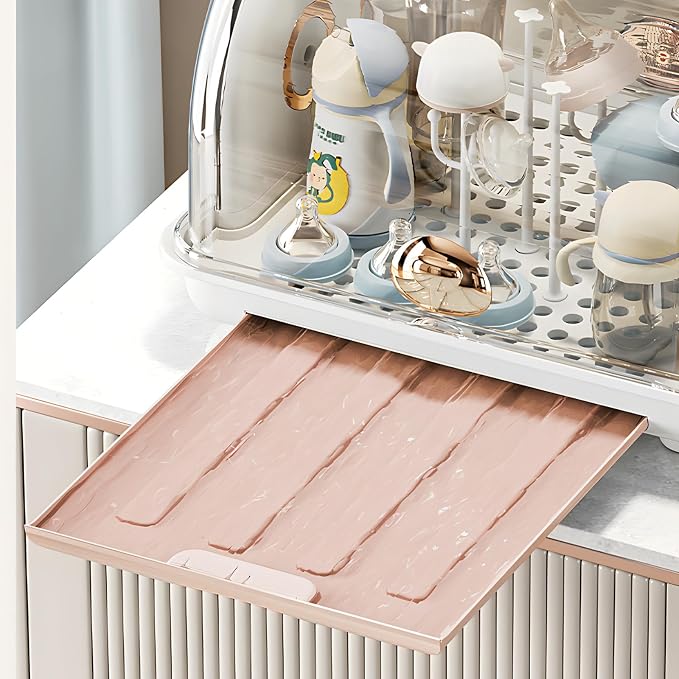 Baby Bottle Drying Rack Storage, Nursing Bottle Storage Box Organizer - Image 5