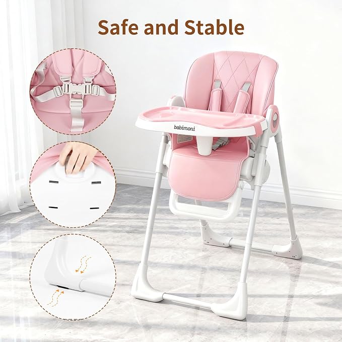 4 in 1 High Chairs for Babies and Toddlers, Foldable Baby High Chairs, Feeding - Image 6