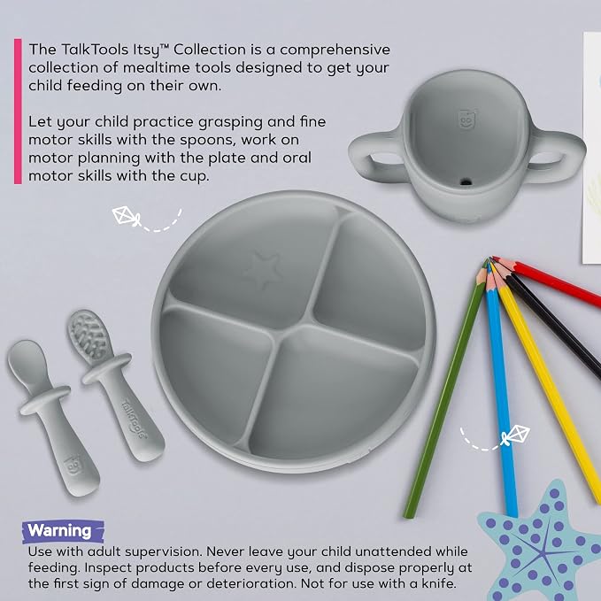 TalkTools ITSY Silicone Baby Plates Set - Image 5