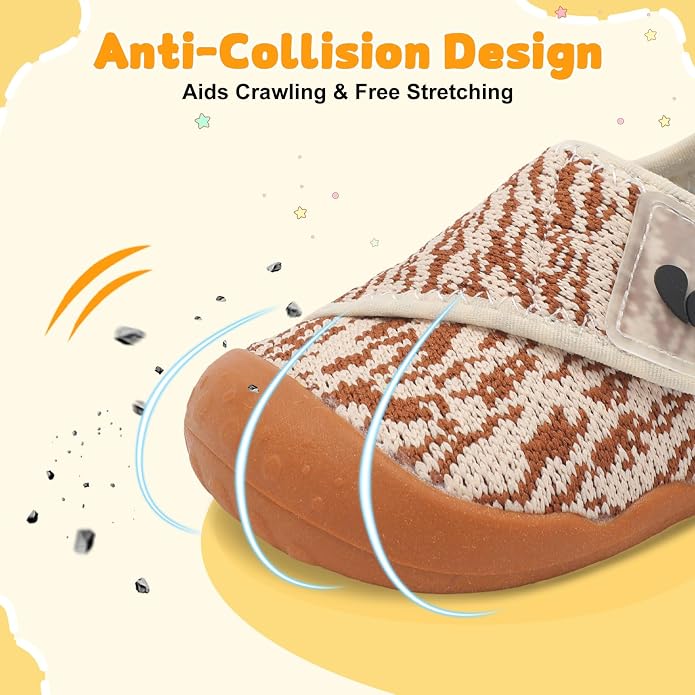 FEETCITY Baby First Walking Shoes Wide Baby Shoes Infant Sneakers Newborn Crib - Image 2