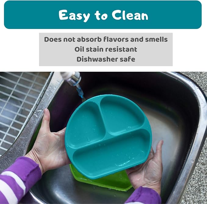 Silikong Suction Plate for Toddlers | BPA Free, 100% Food-Grade Silicone | - Image 6