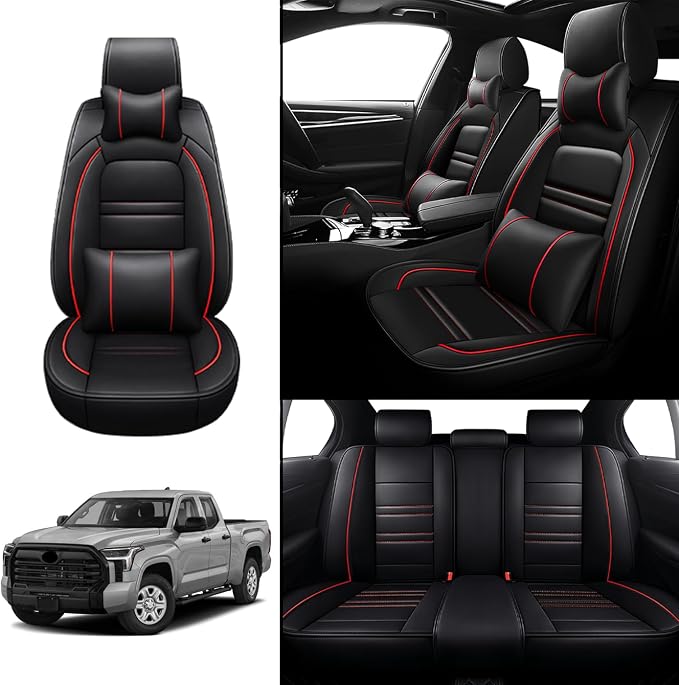 Car Seat Covers for Toyota Tundra 2000-2025 | 5-Seats Seat Covers, Waterproof - Image 2