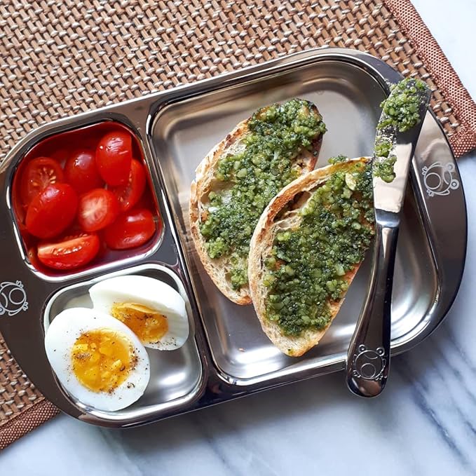 Children's Stainless steel Divided Plates | Adorable Frog Design | Premium 304 - Image 5