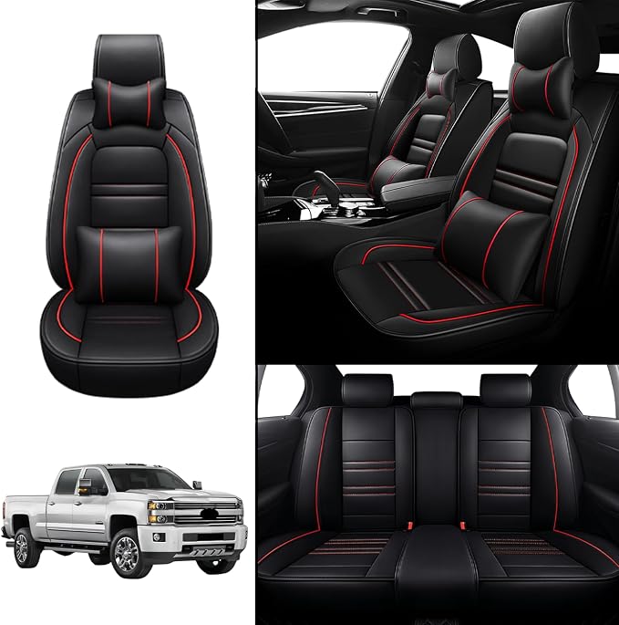 Car Seat Covers for Chevy Silverado 2007-2025 | 5-Seats Seat Covers, Waterproof - Image 2