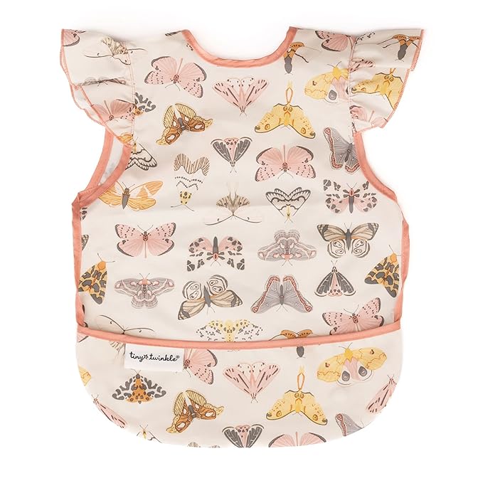 Tiny Twinkle Short Sleeve Apron Baby & Toddler Bib by TinyTwinkle