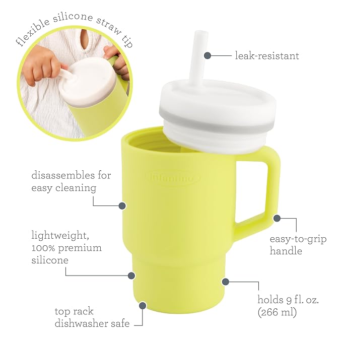 Infantino My 1st Tumbler, Silicone Sippy Cup - Image 5