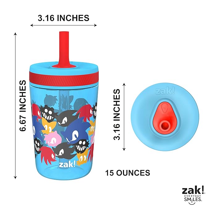 Zak Designs Sonic the Hedgehog Kelso Toddler Cups - Image 8