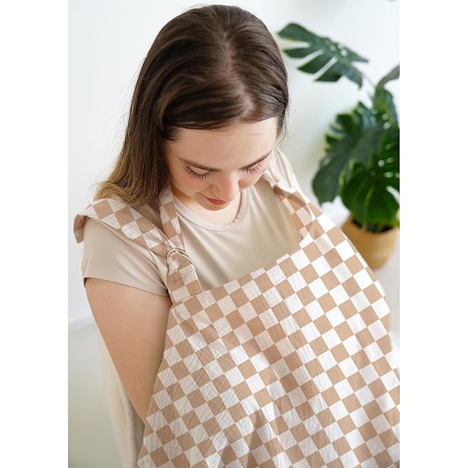 Muslin Nursing Covers for Breastfeeding, Privacy Breast Feeding Cover - Image 2