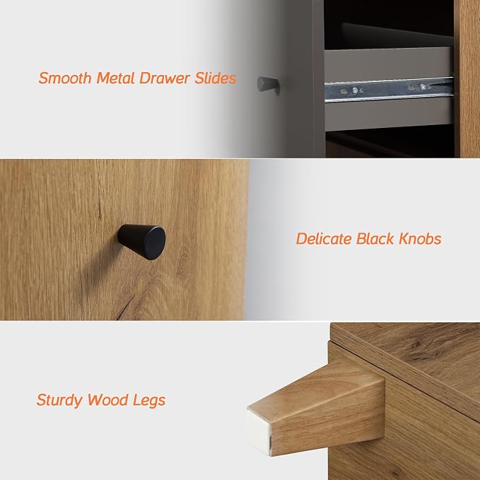 WAMPAT 8 Drawers Dresser Chests - Image 5