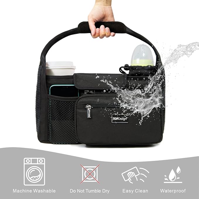 TOPDesign Universal Baby Stroller Organizer, Stroller Caddy - Image 6