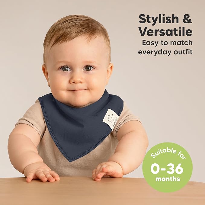 8-Pack Organic Baby Bandana Bibs - Image 4