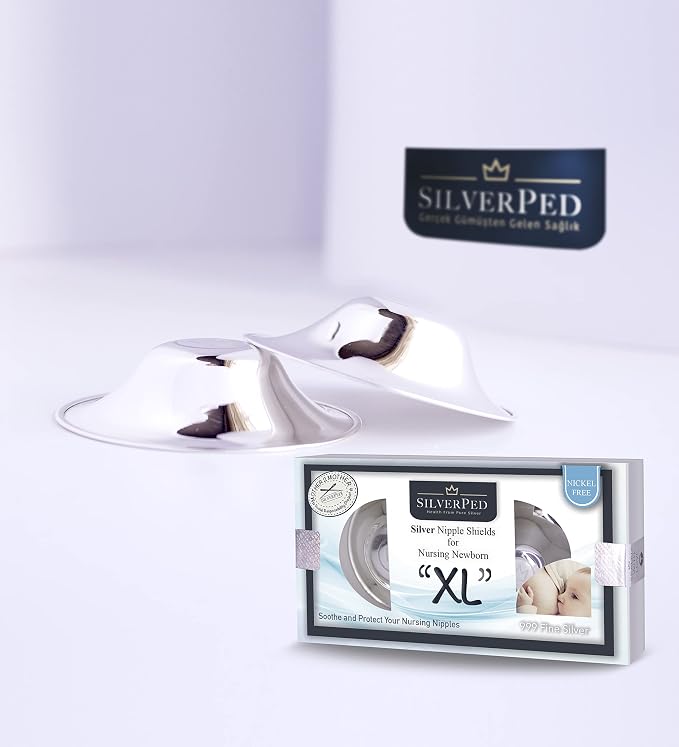 100% Silver Nipple Shield, Soothe and Protect Sore Nipples - Image 3