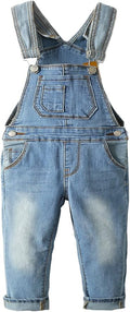 KIDSCOOL SPACE Baby Toddler 2 Buttons Adjustable Straps Fashion Jean Overall by KidscoolSpaceCallingOutAllTheChildrensDenimLovers