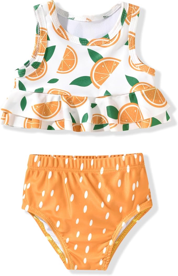 Aalizzwell Toddler Baby Girl Bathing Suit Two Piece Swimsuit Bikini Beach Wear by Aalizzwell