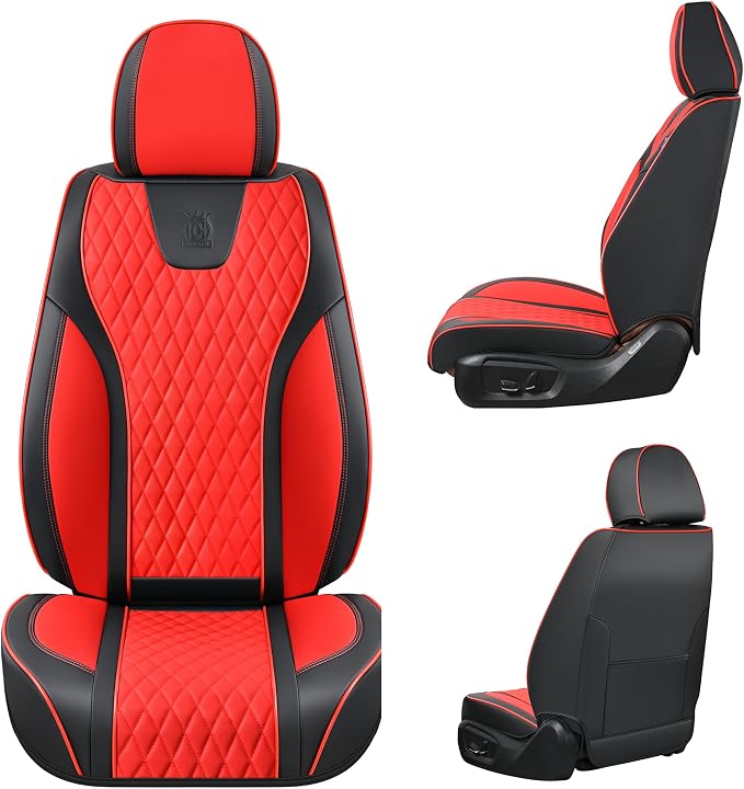 Doogo Front Seat Covers, Leather Seat Covers - Image 6