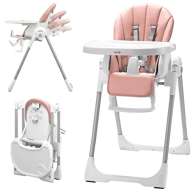 KÜB 3-in-1 Foldable Baby High Chair | 7 Height & 4 Recline Adjustable | by KUB