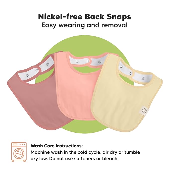 8-Pack Organic Baby Bibs for Boys, Girls - Image 9