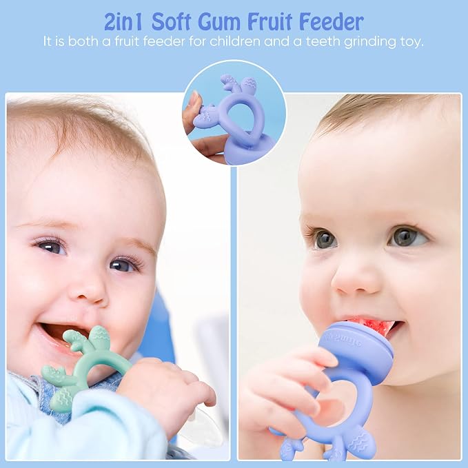 Baby Solids/Frozen Fruit Feeder Pacifier, Infant Teether Toy 4M+, BPA-Free - Image 6