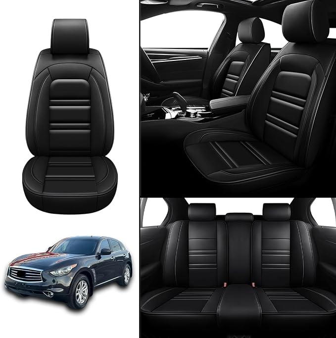 Seat Covers for Infiniti fx35 2003-2012 | 5-Seats Leather Seat Covers - Image 2
