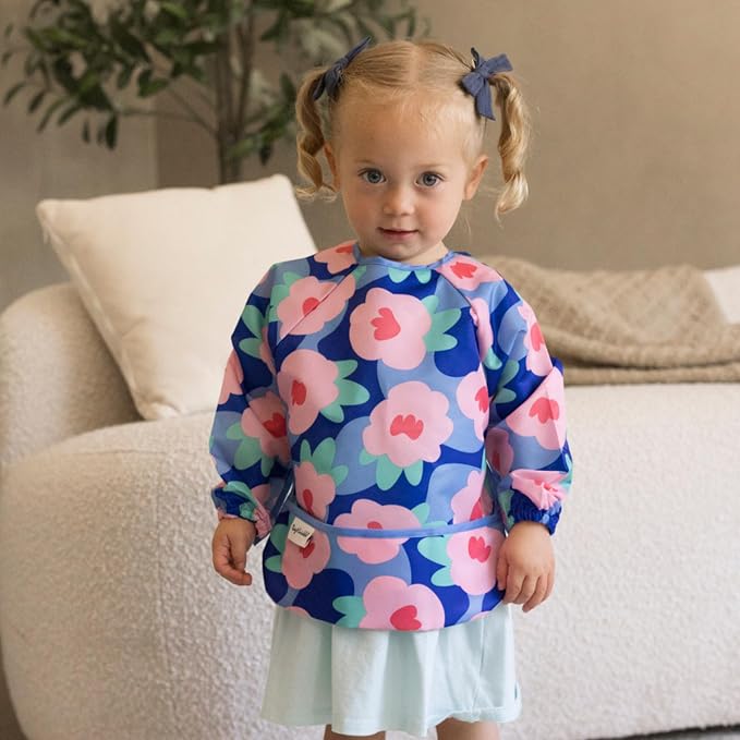 Tiny Twinkle Long Sleeve Bib for Babies & Toddlers – Waterproof Smock Bib for - Image 2