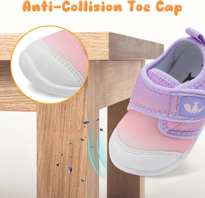 FEETCITY Baby First Walking Shoes Boys Girls Infant Sneakers Crib Shoes - Image 3