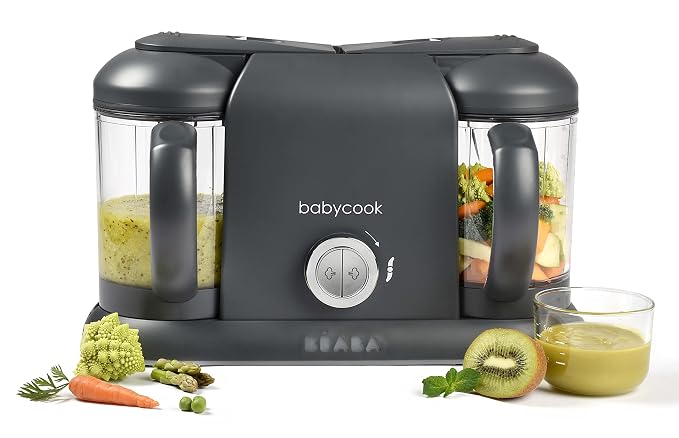 BEABA Babycook Duo 4 in 1 Baby Food Maker, Puree Steamer and Blender by BEABAUSA