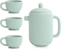 mushie Silicone Baby Tea Play Set | 4 Pieces Kitchen Play Toys by mushie