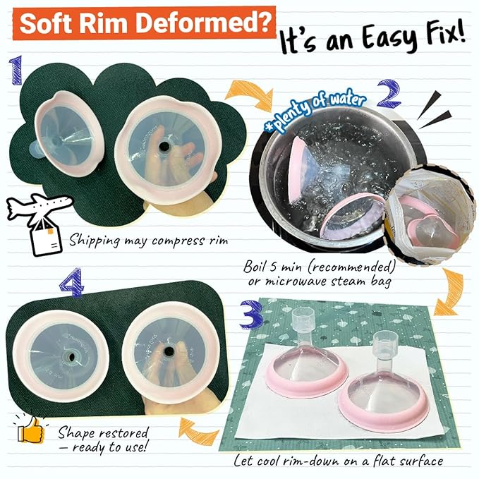 15mm Maymom MyFit Shields, Pano Series; Compatible - Image 3