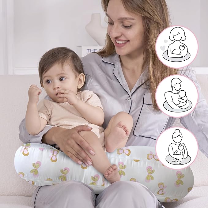 Little Grape Land Nursing Pillow, Upgraded Breast Feeding Pillow - Image 3