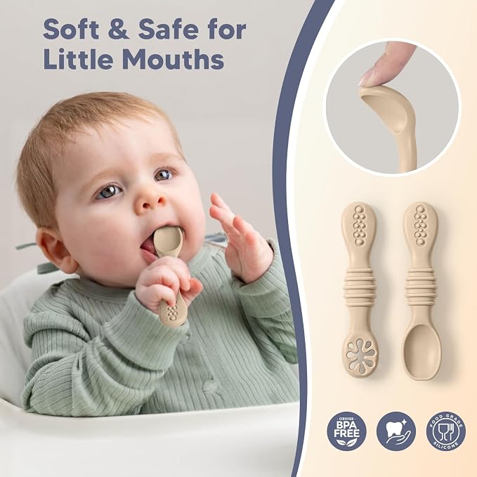 Silicone Baby Feeding Set Plates and Utensils Set - Image 2