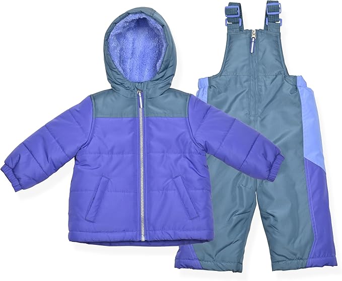 Arctic Quest Little Girls Bib Snow Pants and Ski Jacket Water-Resistant Snowsuit by ArcticQuest