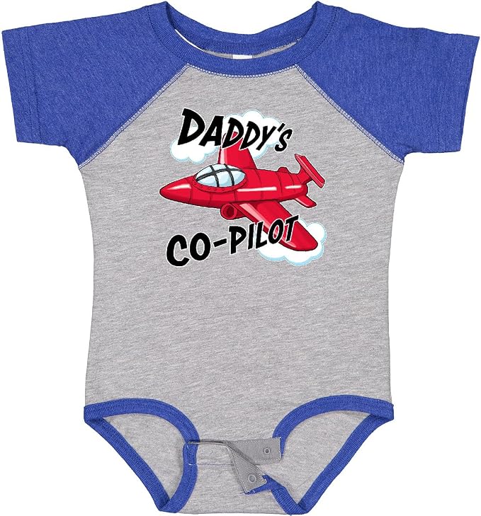 inktastic Daddys Co-Pilot for Fathers Day Baby Bodysuit by Inktastic