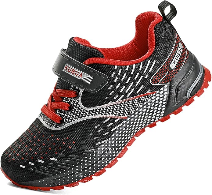 KUBUA Kids Sneakers for Boys Girls Running Tennis Shoes Lightweight Breathable by KUBUA