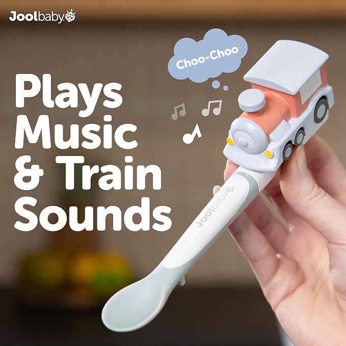 Jool Baby Musical Baby Spoons, 3 Spoons + Train - Image 8