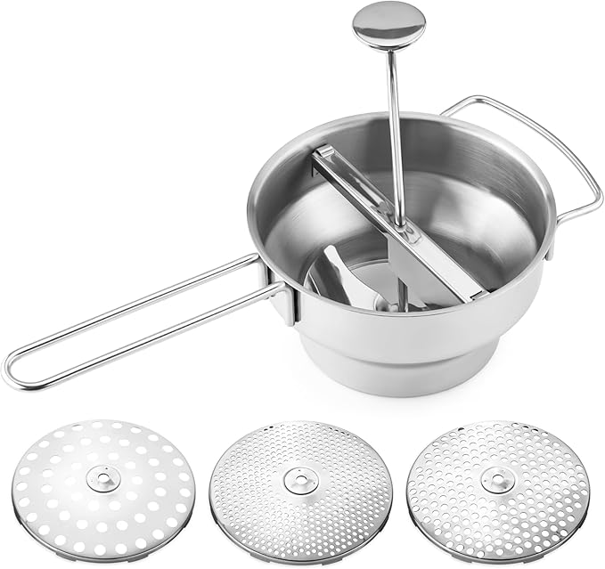 Navaris Stainless Steel Food Mill 2-Quart by Navaris