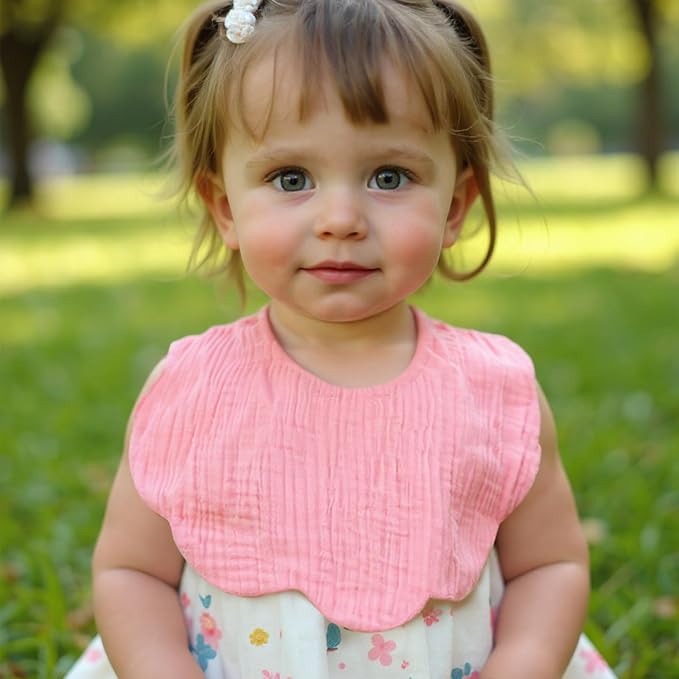Baby Bibs Muslin Bibs 8 Pack for Drooling and Teething for Unisex Girls Boys - Image 6