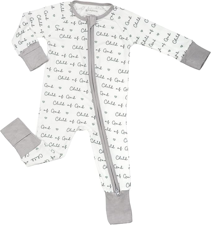 LollyBanks Baby Pajamas, 2-Way Zipper Romper, 95% Viscose Made from Bamboo and by LollyBanks