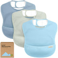 3-Pack Waterproof Baby Bibs for Eating by KeaBabies