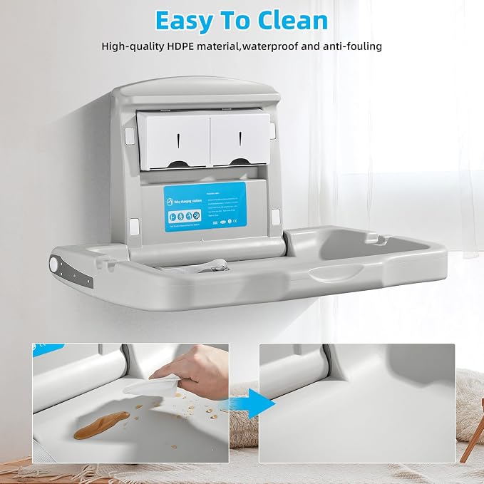 Fold-Down Baby Changing Diaper Station - Image 5