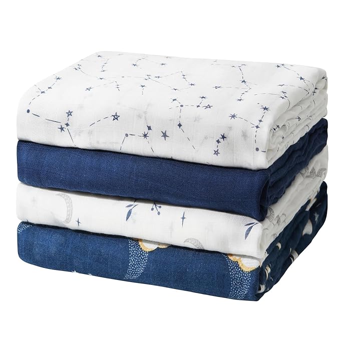Momcozy Muslin Swaddle Blankets, Ultra Soft Neutral Swaddle Blanket, Breathable by Momcozy