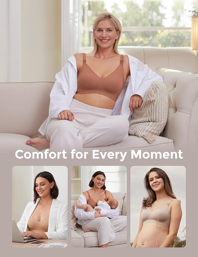 Momcozy Nursing Bras for Breastfeeding, YN21 Seamless Ultra Comfort Maternity - Image 7