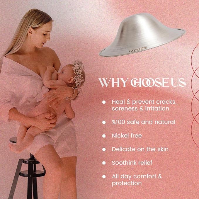 The Orginal Silver Nursing Cups – Silver Nipple Shields - Image 4