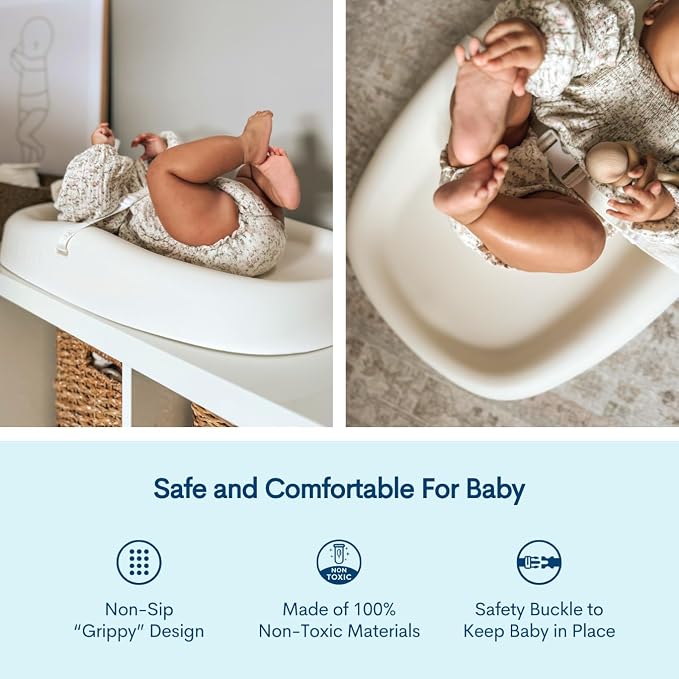 Upseat Baby Changing Pad, Non-Slip Grippy Design, Premium Cushioned Foam - Image 4