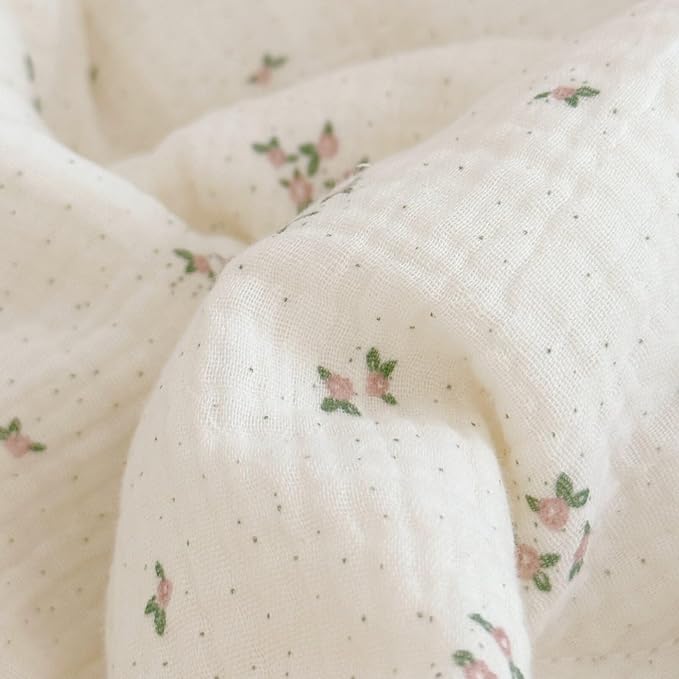BuLuTu Beige Floral Toddler Pillowcase Muslin - Image 3