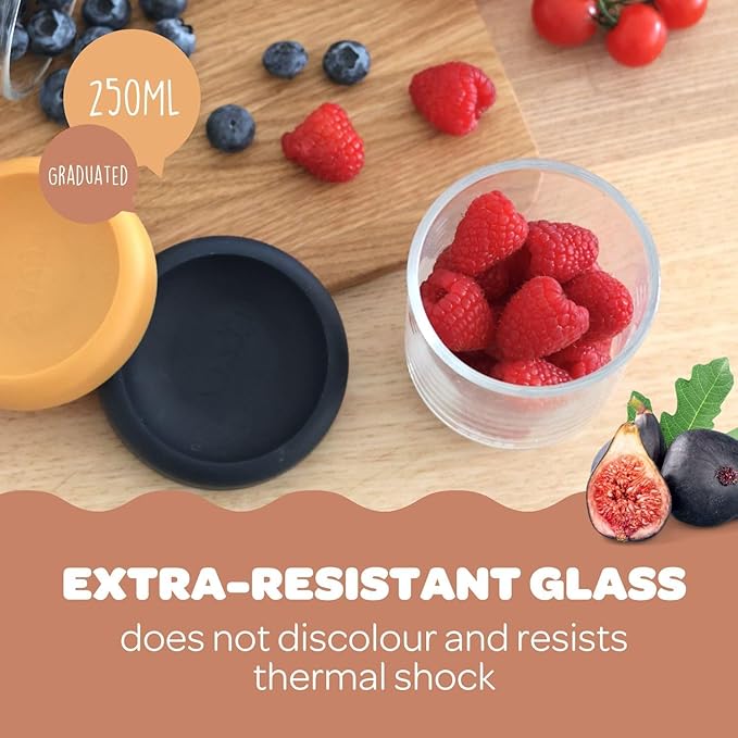 BEABA 4 Pack Glass Baby Food Jars - Image 3