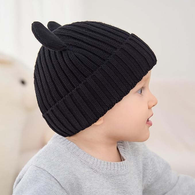 Toddler Boy Winter Beanie Baby Knit Hat Warm Girl Beanies Newborn Cute Hats - Image 5