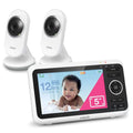 VTech VM350-2 Baby Monitor, 2 Cameras, 1000ft Range, Night Vision, 2-Way Audio by VTechBabyMonitors