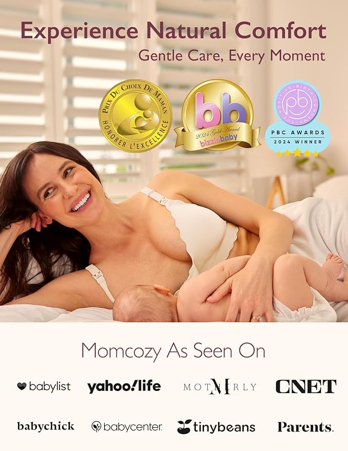 Momcozy Nursing Bras for Breastfeeding, Seamless Pregnancy Maternity Bra - Image 4